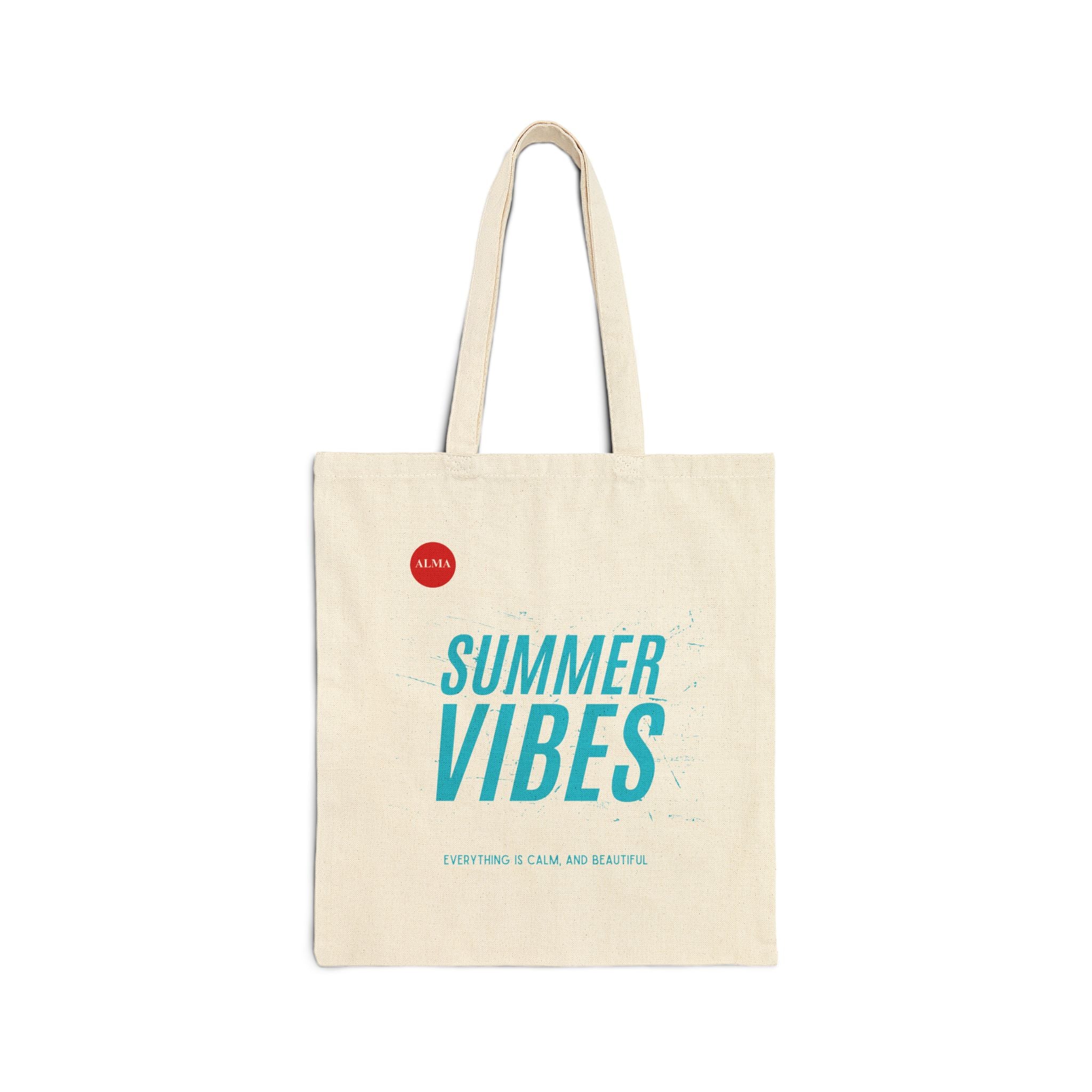 Summer Vibes Cotton Tote Bag
