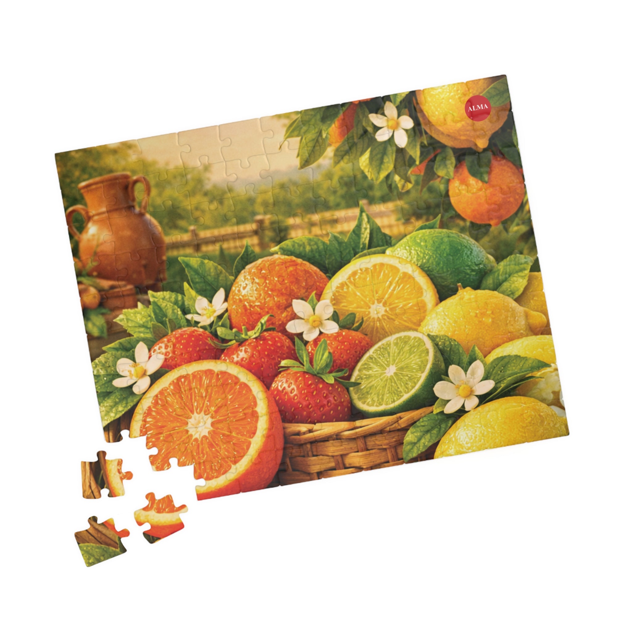 Alma - Citrus Fruits Basket Jigsaw Puzzle 110 Pcs