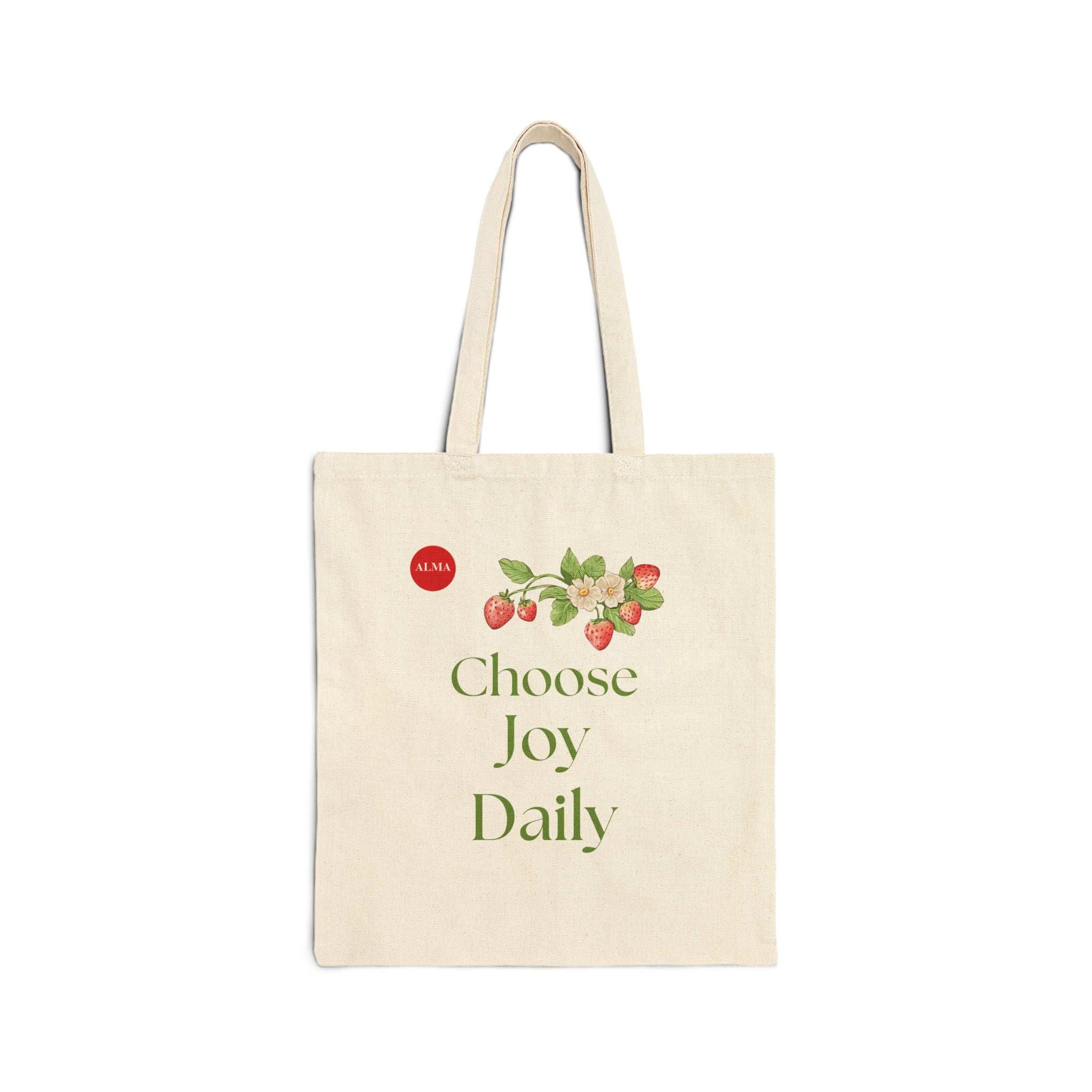 Choose Joy Daily Cotton Tote Bag