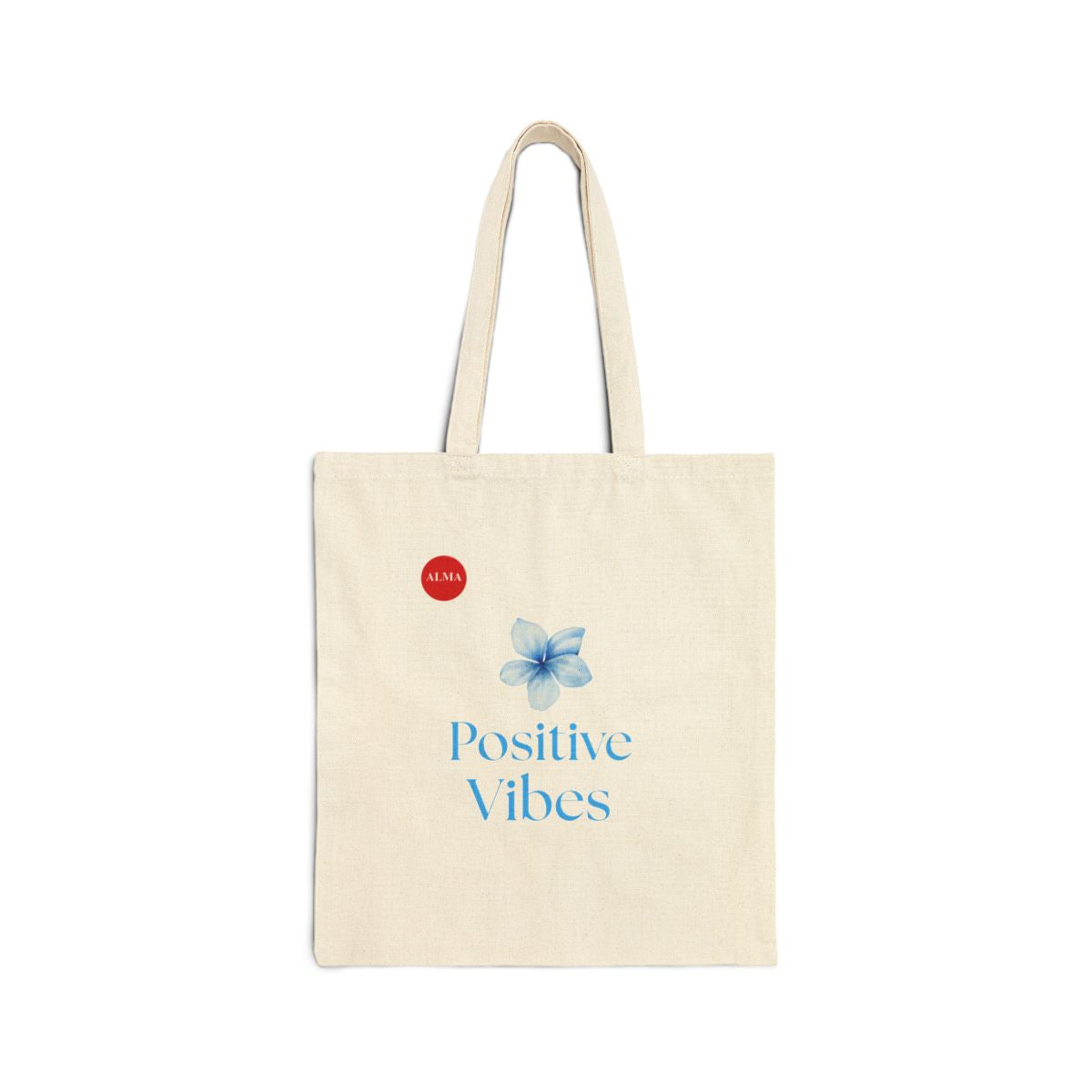 Positive Vibes Cotton Tote Bag