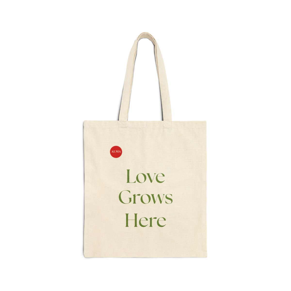 Love Grows Here Cotton Tote Bag
